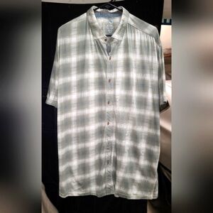 Kuhl Green Plaid Casual Button Down Shirt